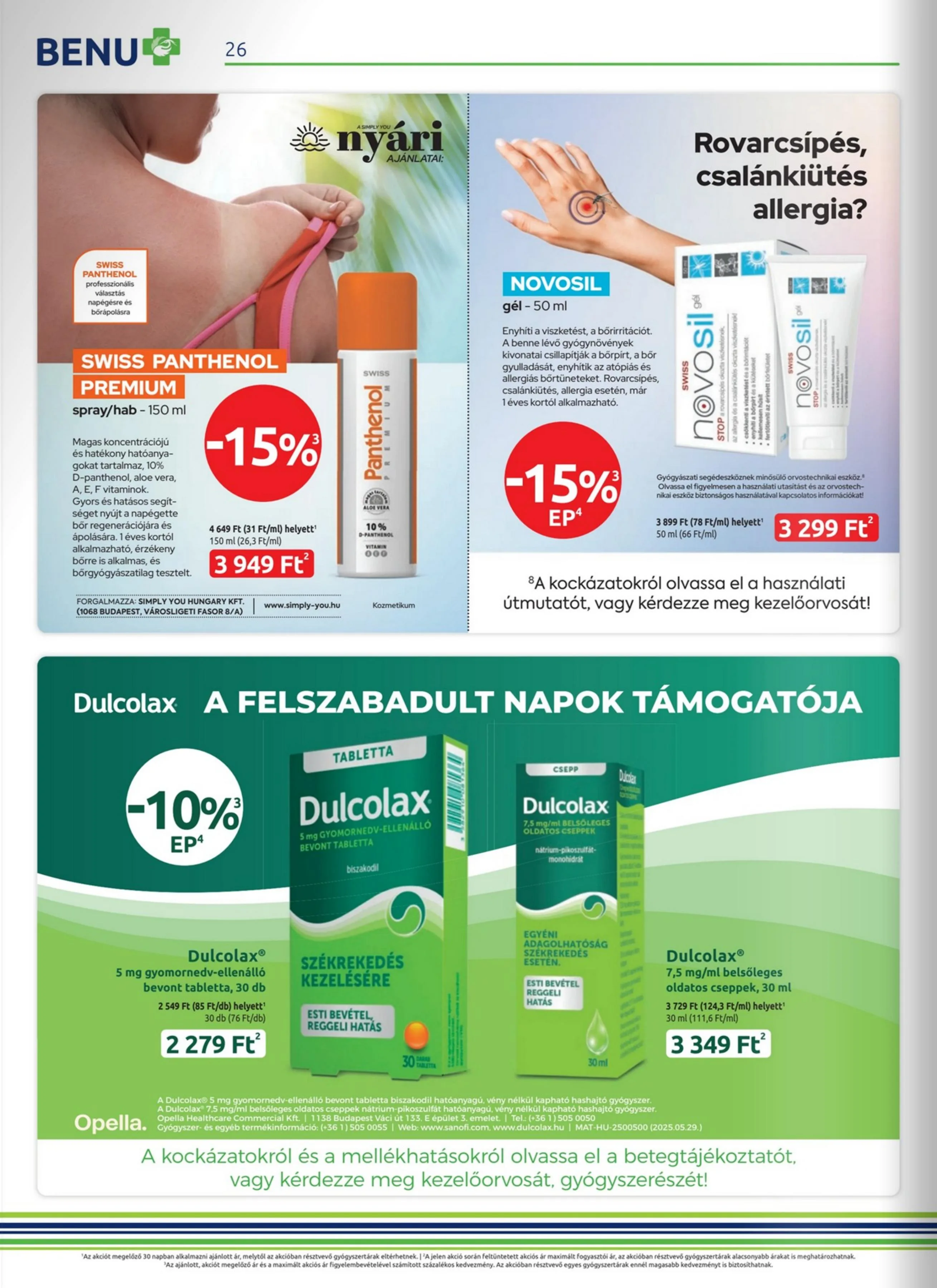 BENU akciós újság 07.01–07.31 – 26. oldal