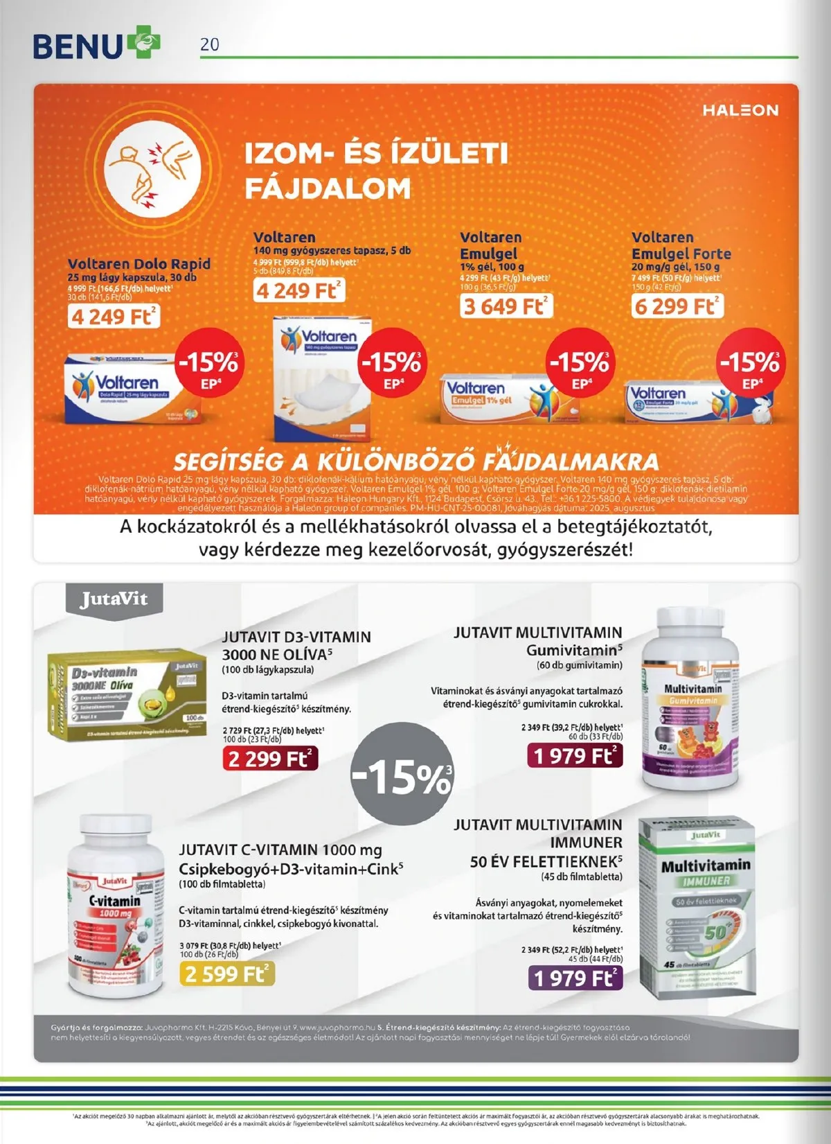 BENU akciós újság 09.01–09.30 – 20. oldal