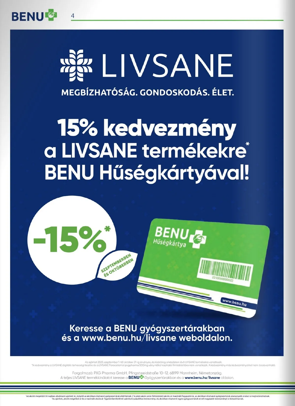 BENU akciós újság 09.01–09.30 – 4. oldal