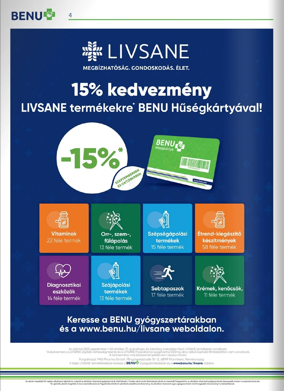 BENU akciós újság 10.01–10.31 – 4. oldal
