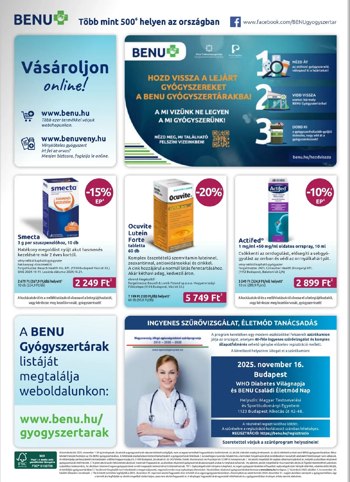 BENU akciós újság 11.01–11.30 – 32. oldal