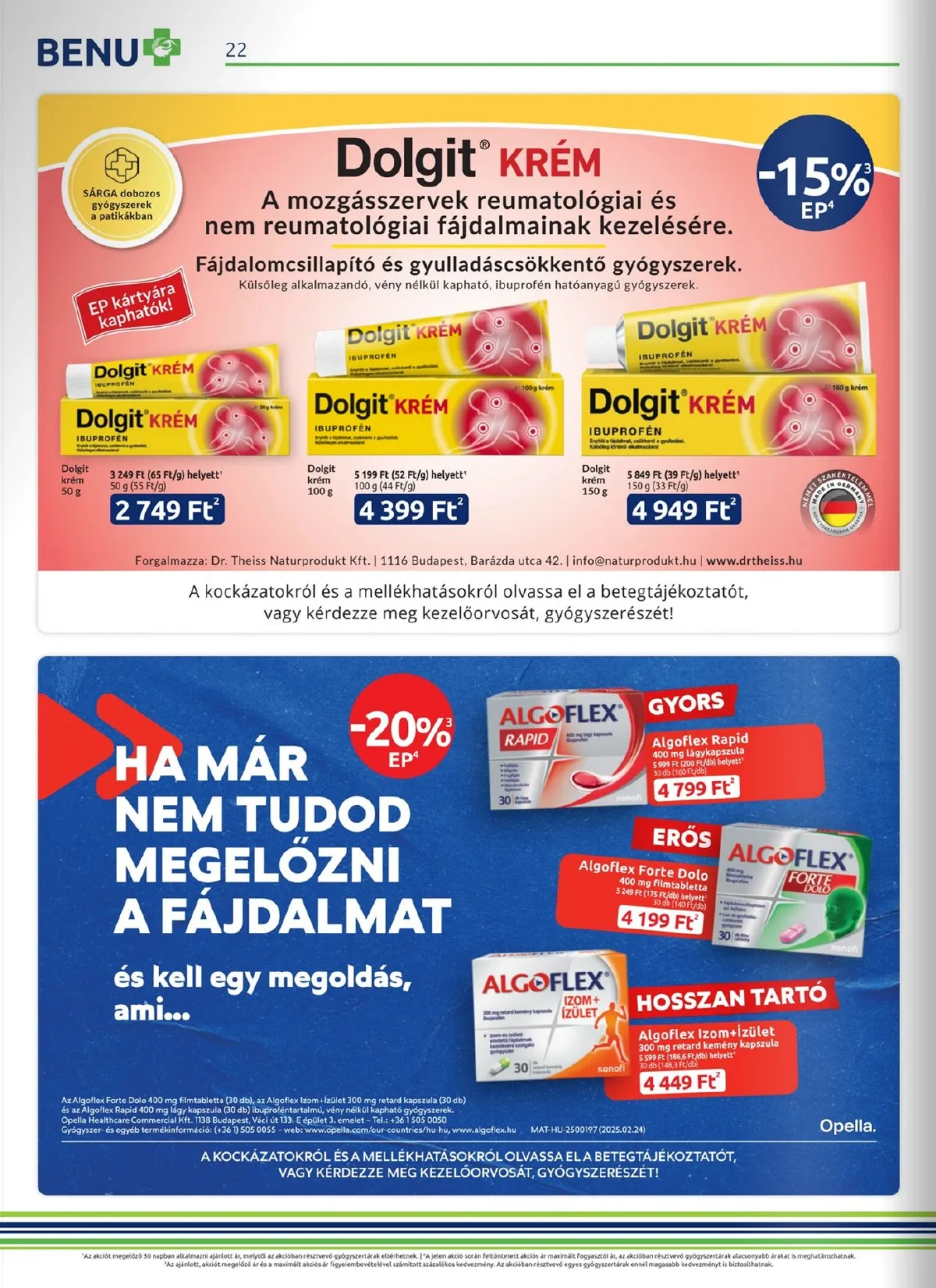 BENU akciós újság 02.01–02.28 – 22. oldal