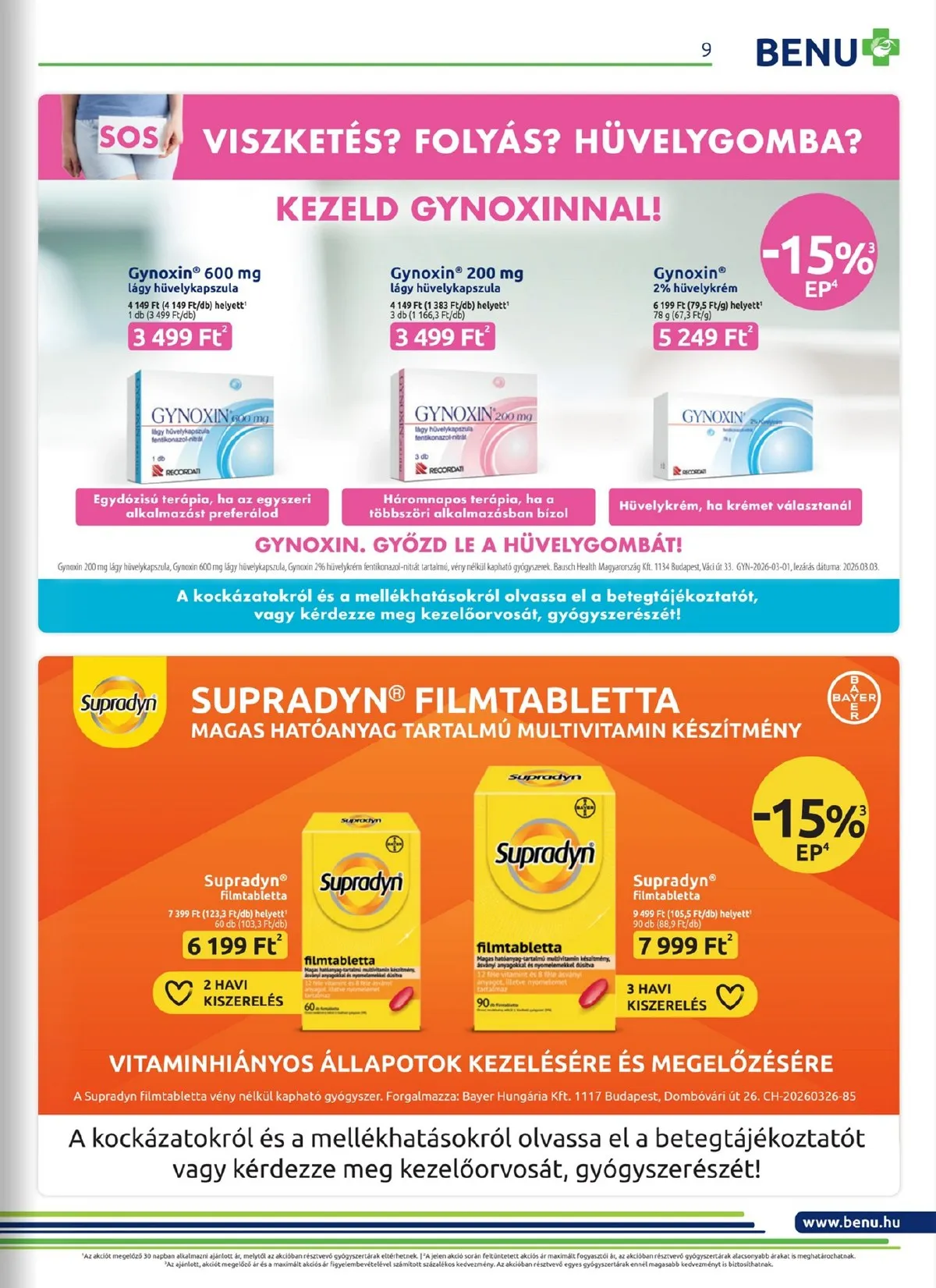 BENU akciós újság 05.01–05.31 – 9. oldal