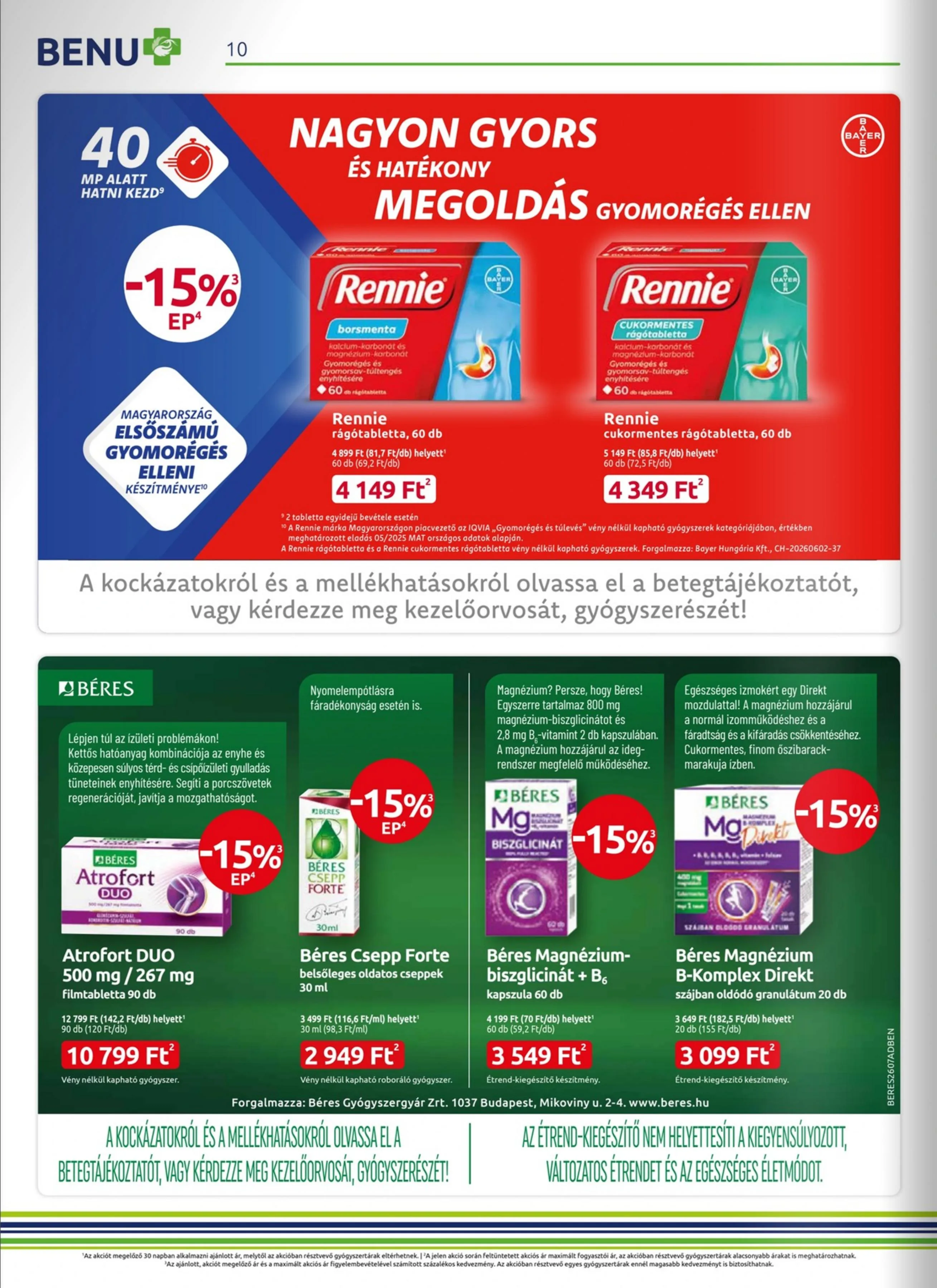 BENU akciós újság 07.01–07.30 – 10. oldal