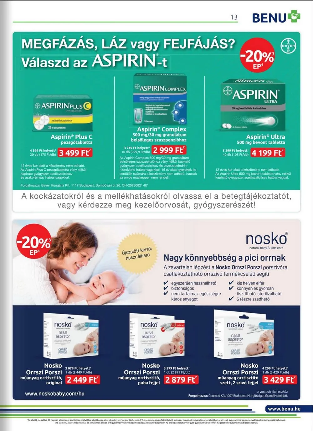 BENU akciós újság Gyogyszertar 10.01–10.31 – 13. oldal