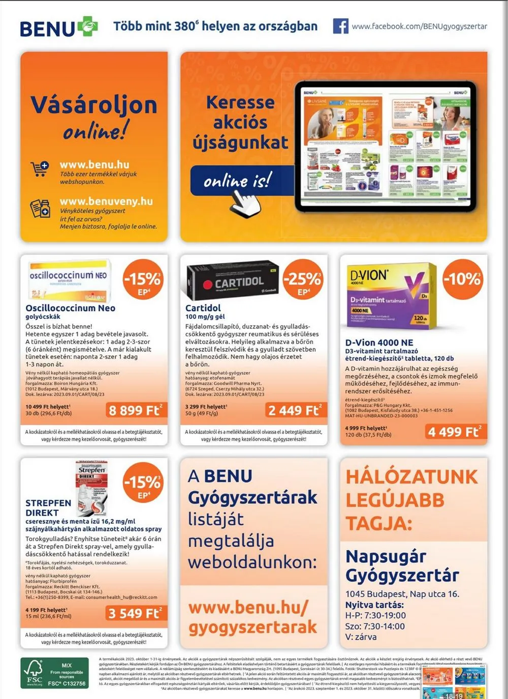 BENU akciós újság Gyogyszertar 10.01–10.31 – 24. oldal