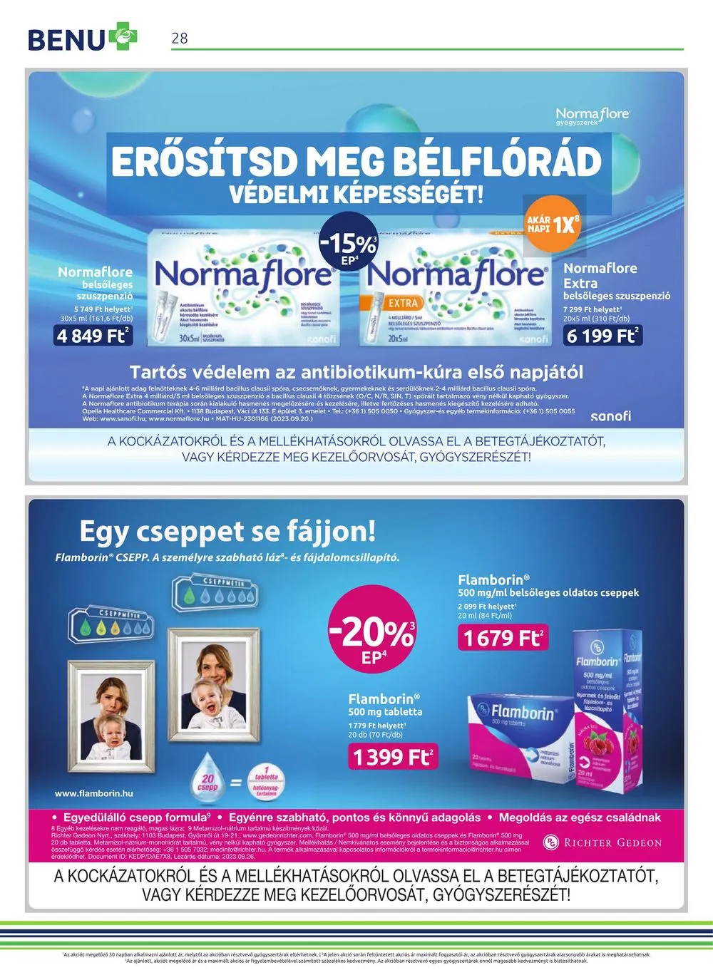 BENU akciós újság Gyogyszertar 11.01–11.30 – 28. oldal
