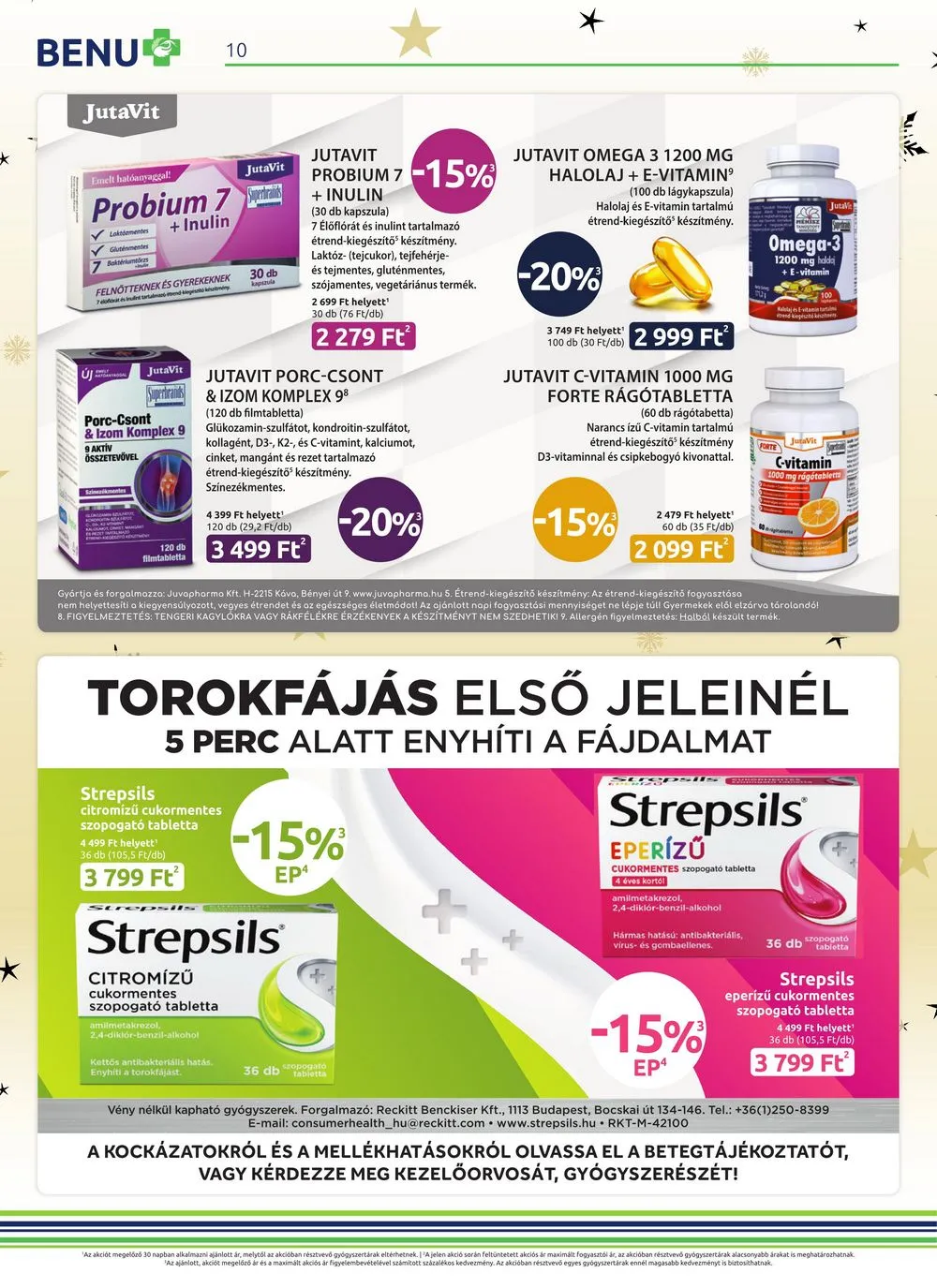 BENU akciós újság Gyogyszertar 12.01–12.31 – 10. oldal