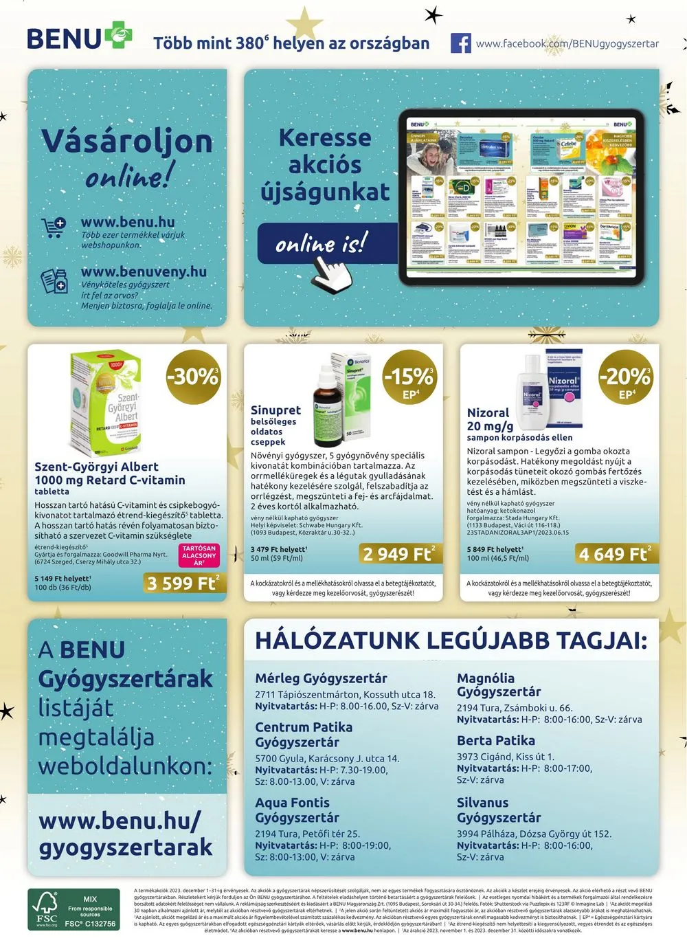 BENU akciós újság Gyogyszertar 12.01–12.31 – 24. oldal