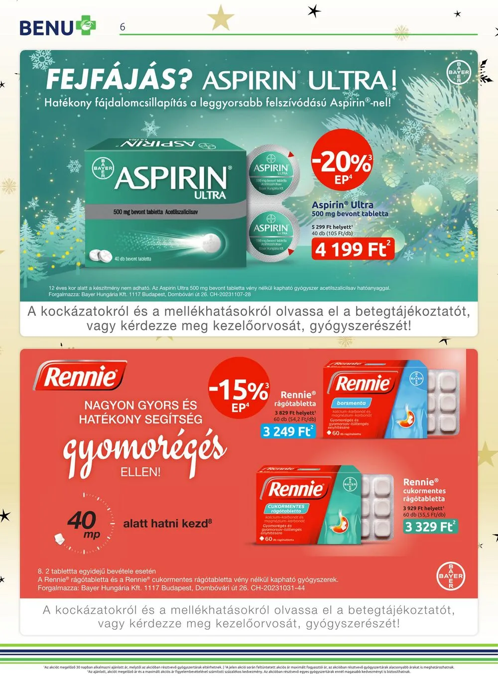 BENU akciós újság Gyogyszertar 12.01–12.31 – 6. oldal