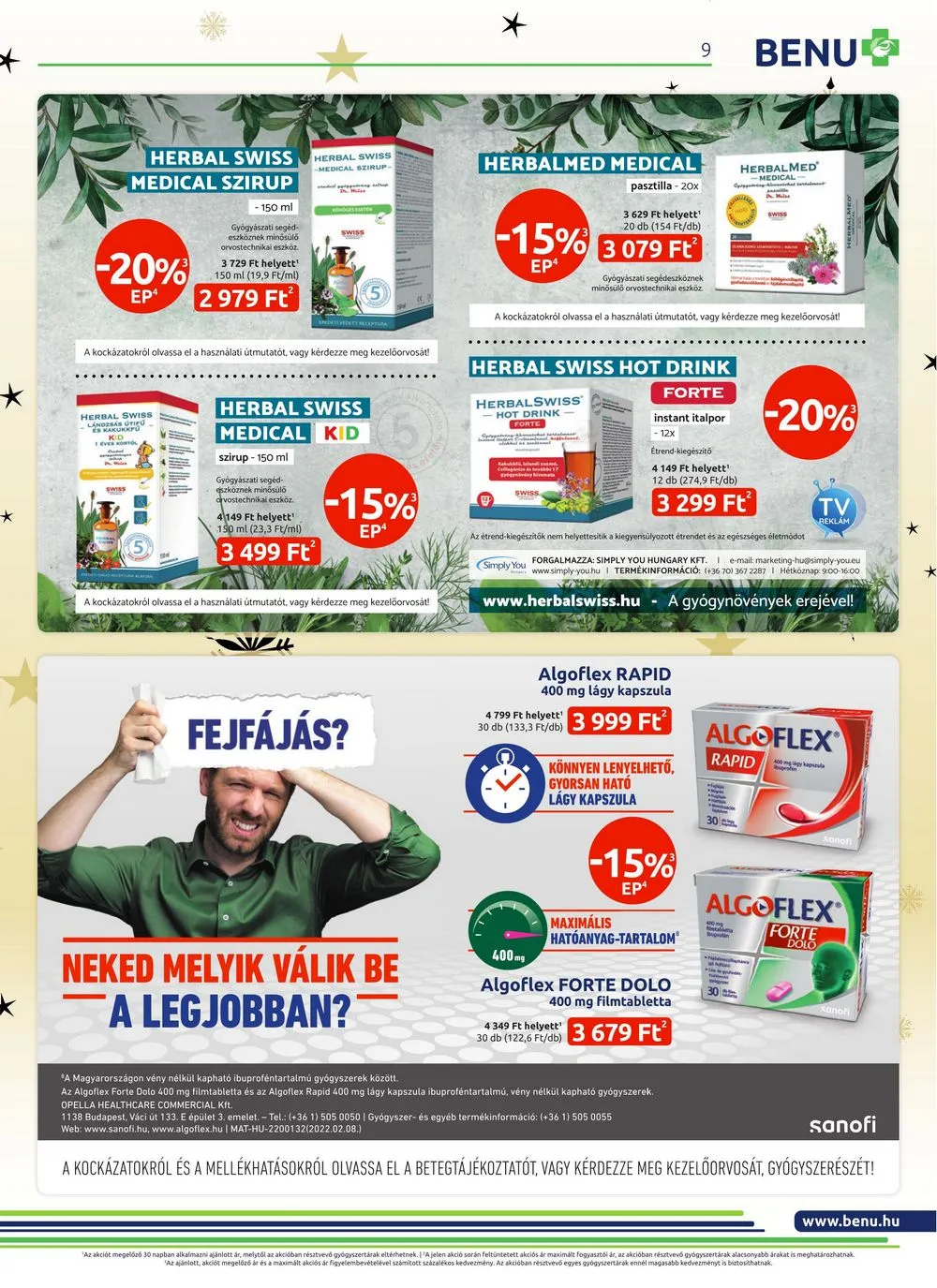 BENU akciós újság Gyogyszertar 12.01–12.31 – 9. oldal