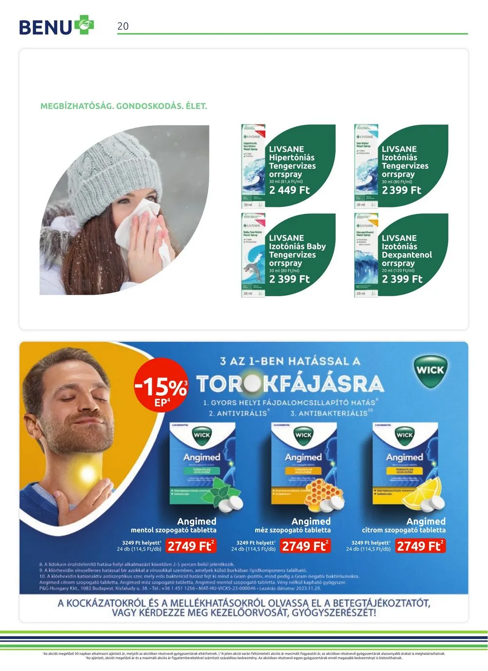 BENU akciós újság Gyogyszertar 01.01–01.31 – 20. oldal