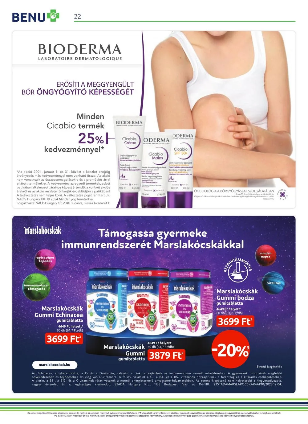 BENU akciós újság Gyogyszertar 01.01–01.31 – 22. oldal