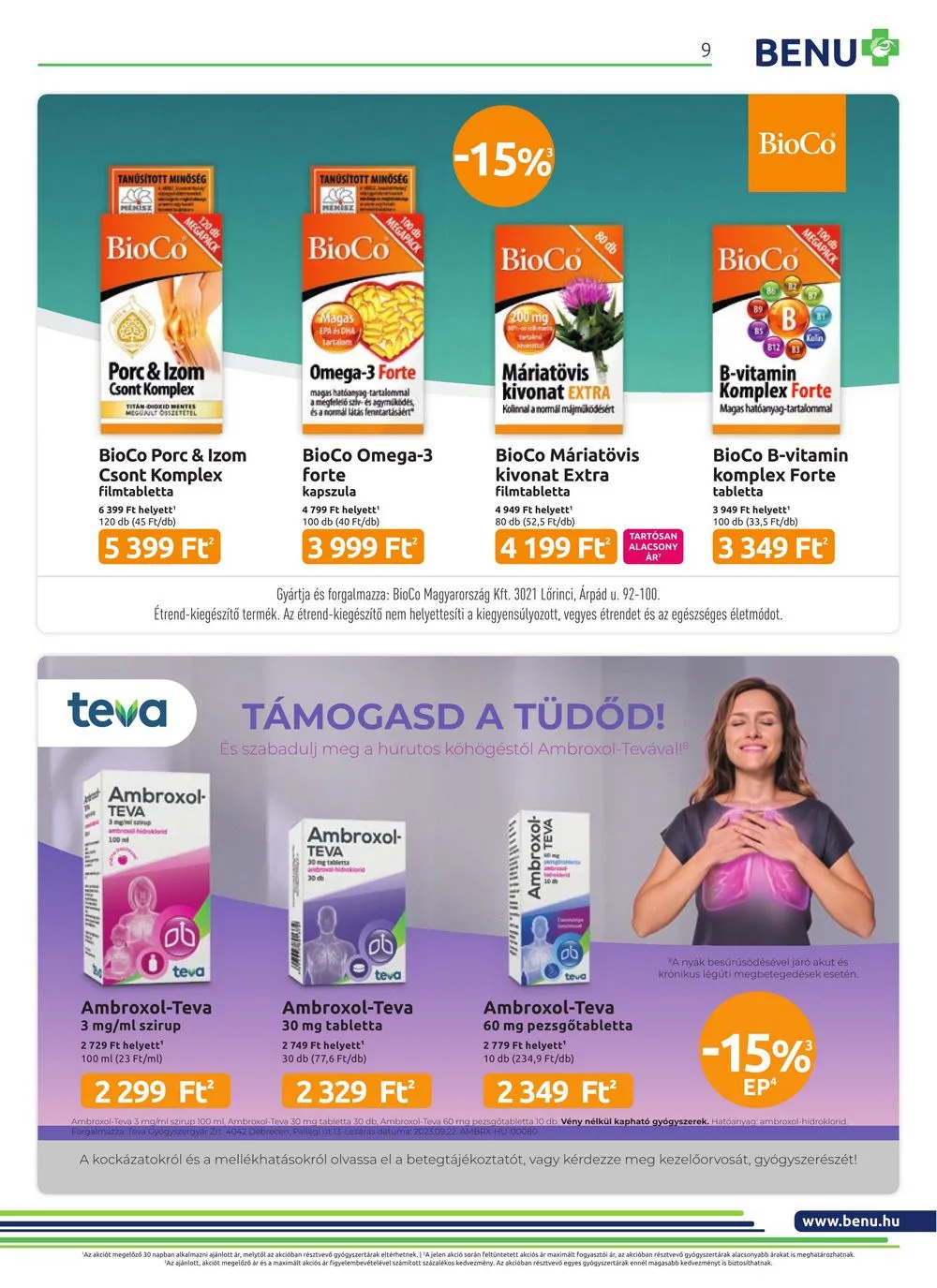 BENU akciós újság Gyogyszertar 01.01–01.31 – 9. oldal