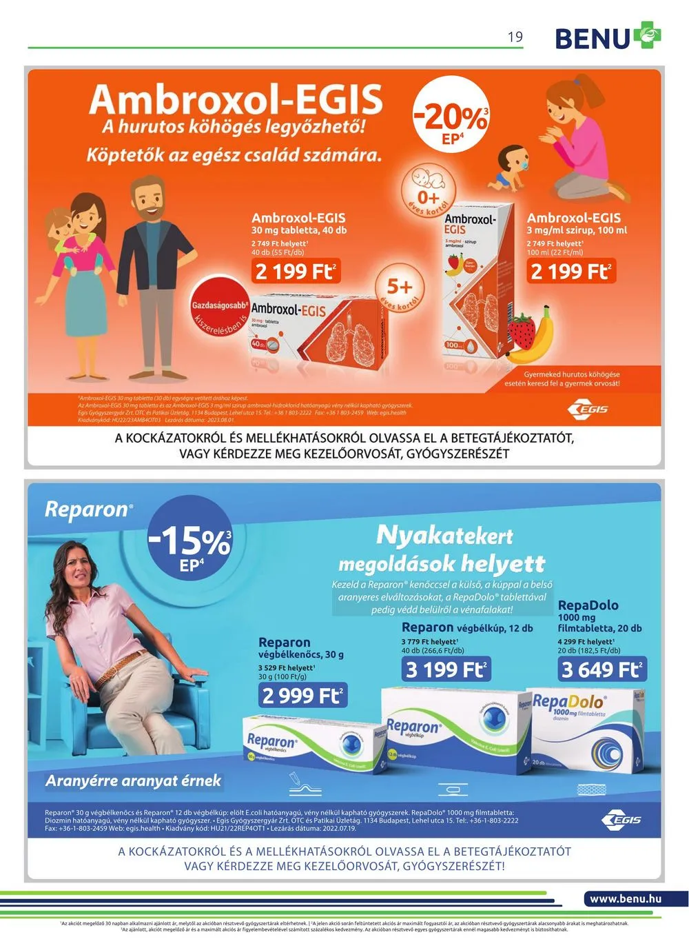 BENU akciós újság Gyogyszertar 02.01–02.29 – 19. oldal