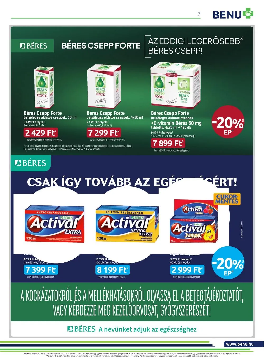 BENU akciós újság Gyogyszertar 02.01–02.29 – 7. oldal