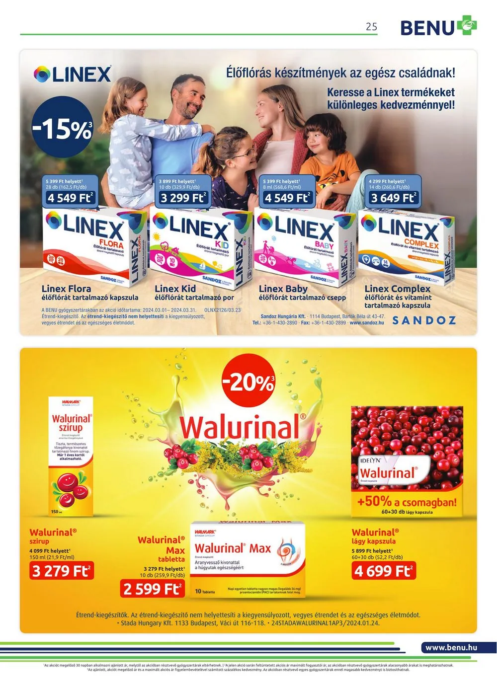 BENU akciós újság Gyogyszertar 03.01–03.31 – 25. oldal