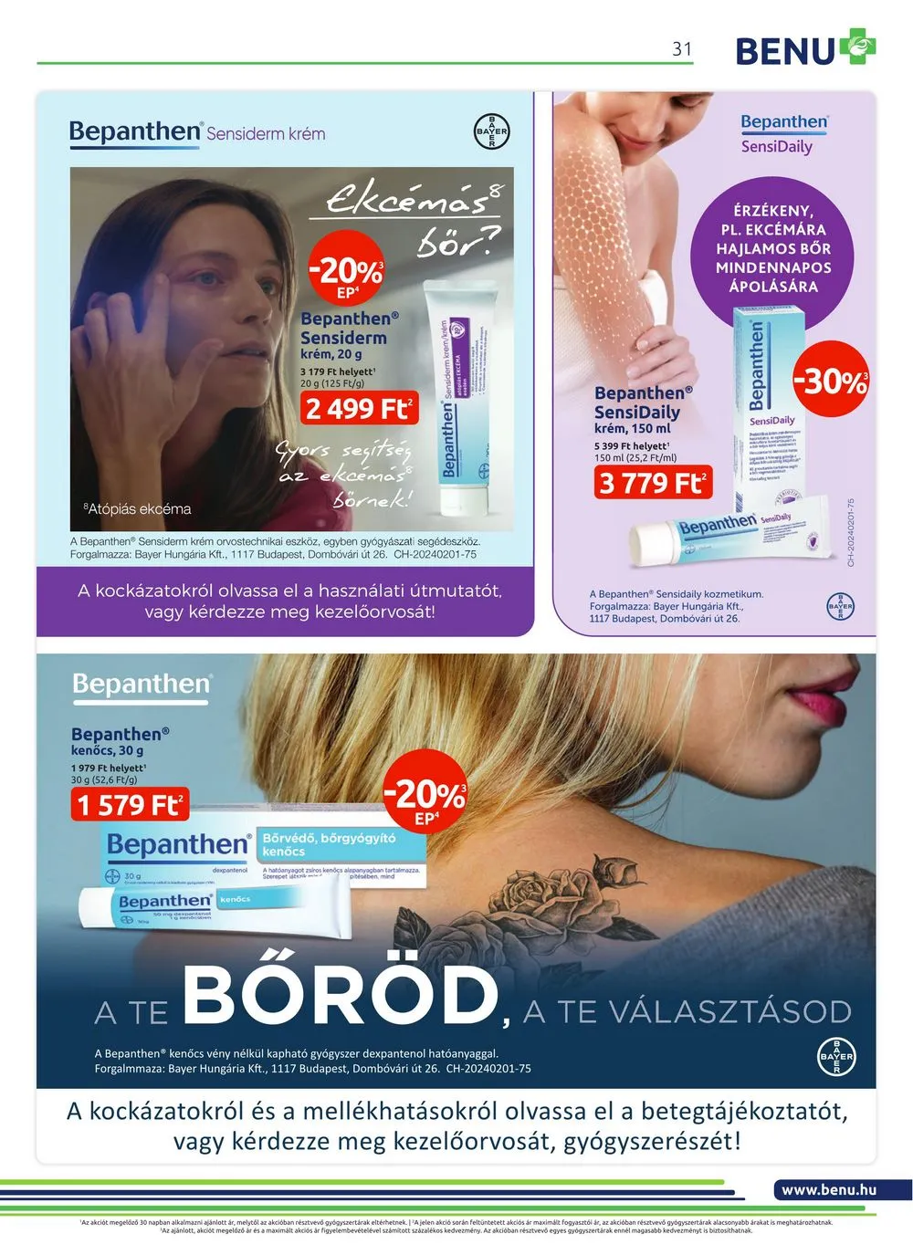 BENU akciós újság Gyogyszertar 03.01–03.31 – 31. oldal