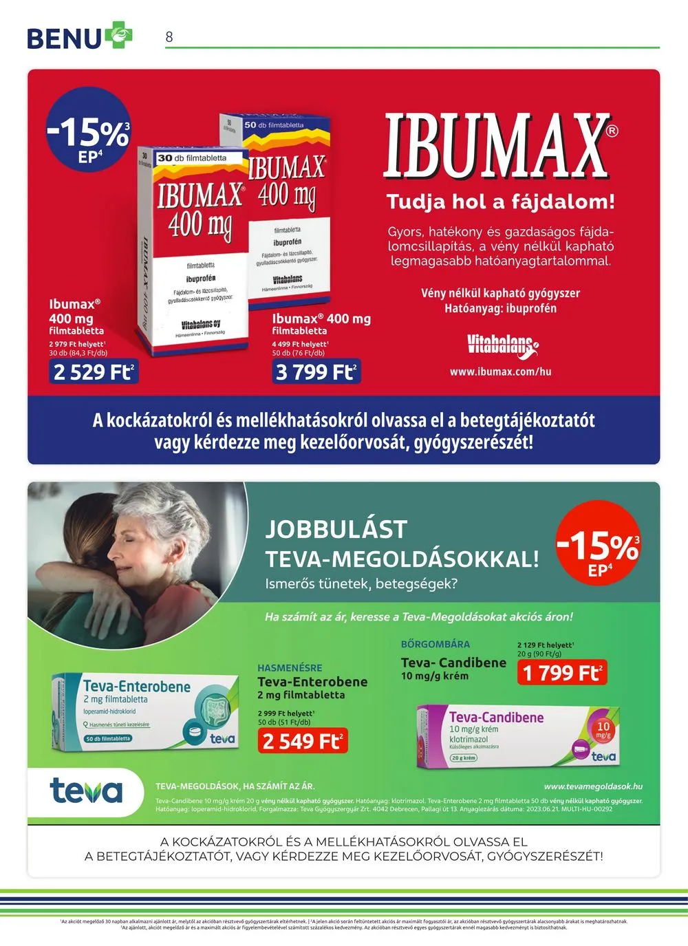 BENU akciós újság Gyogyszertar 03.01–03.31 – 8. oldal