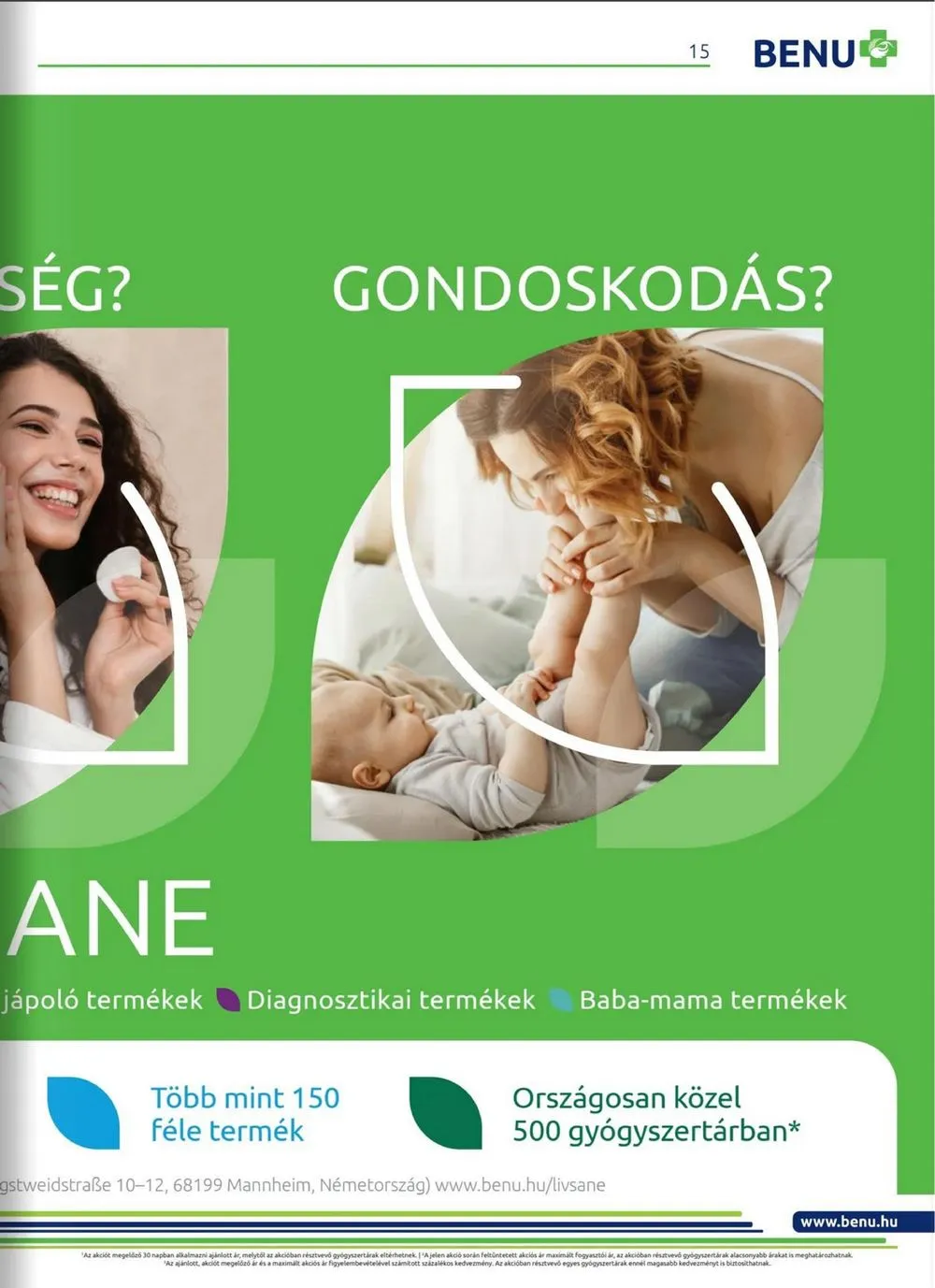 BENU akciós újság Gyogyszertar 04.01–04.30 – 15. oldal