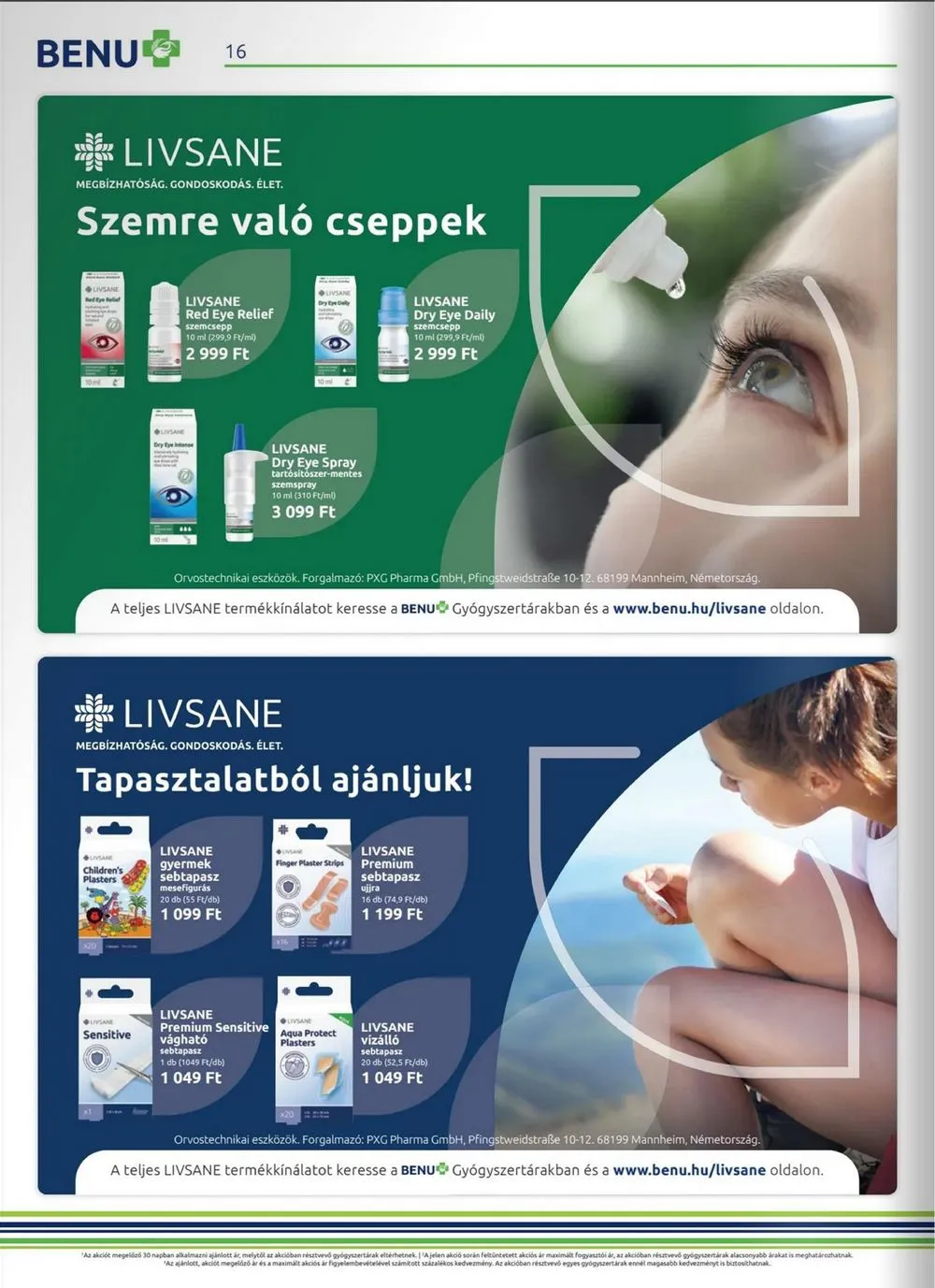 BENU akciós újság Gyogyszertar 04.01–04.30 – 16. oldal
