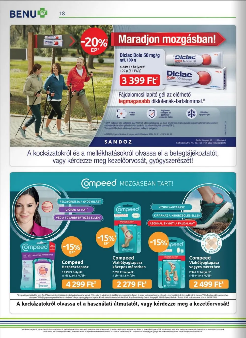 BENU akciós újság Gyogyszertar 04.01–04.30 – 18. oldal