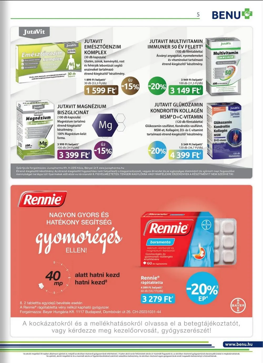 BENU akciós újság Gyogyszertar 04.01–04.30 – 5. oldal
