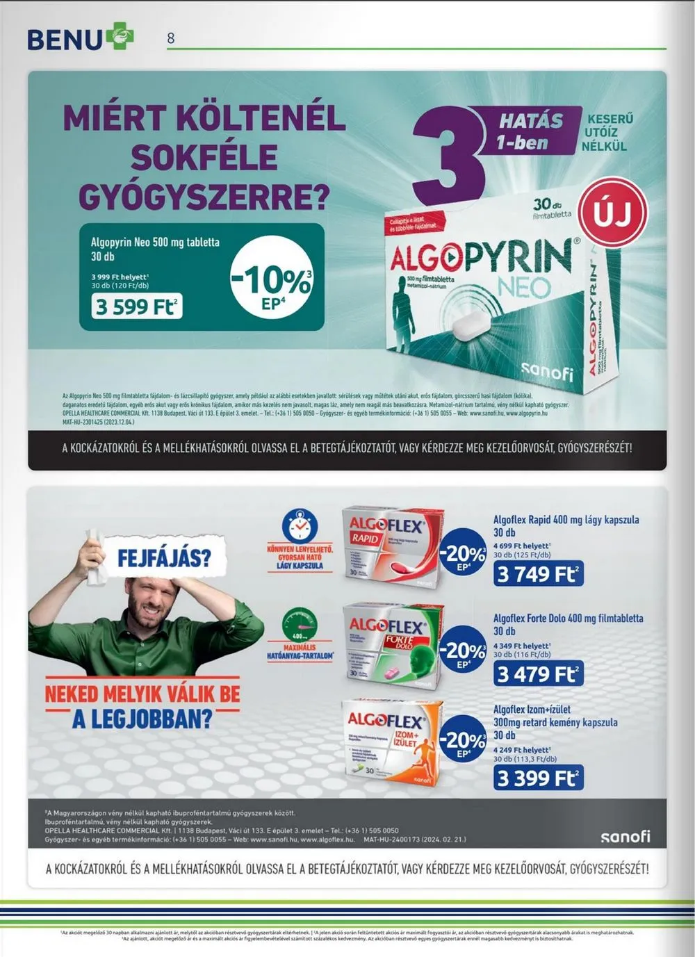 BENU akciós újság Gyogyszertar 04.01–04.30 – 8. oldal