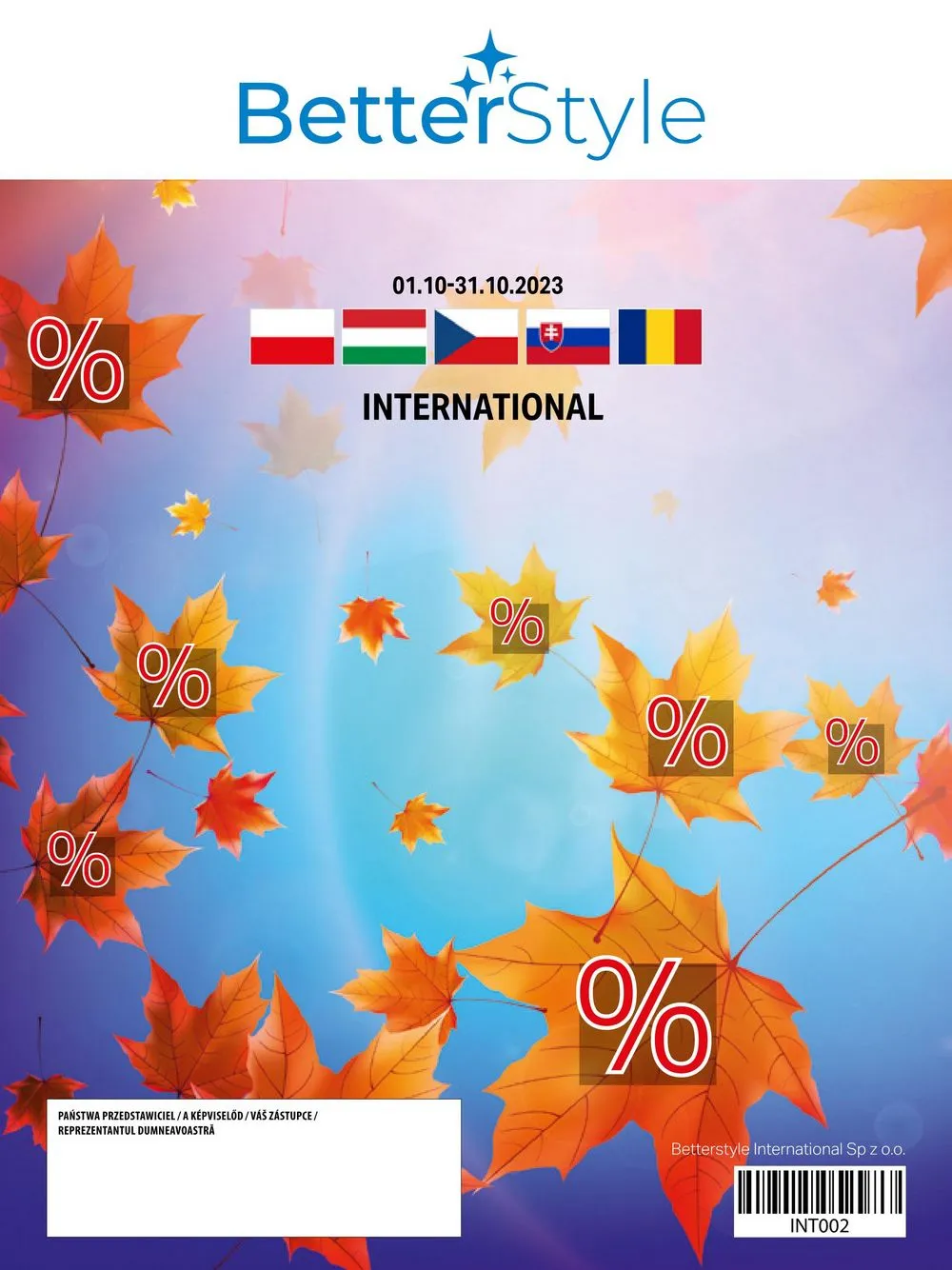 Betterstyle akciós újság International 10.01–10.31