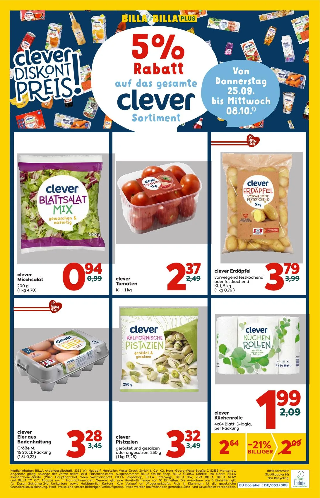 Billa akciós újság And billa plus okos vasarlas 09.25–10.08 – 8. oldal