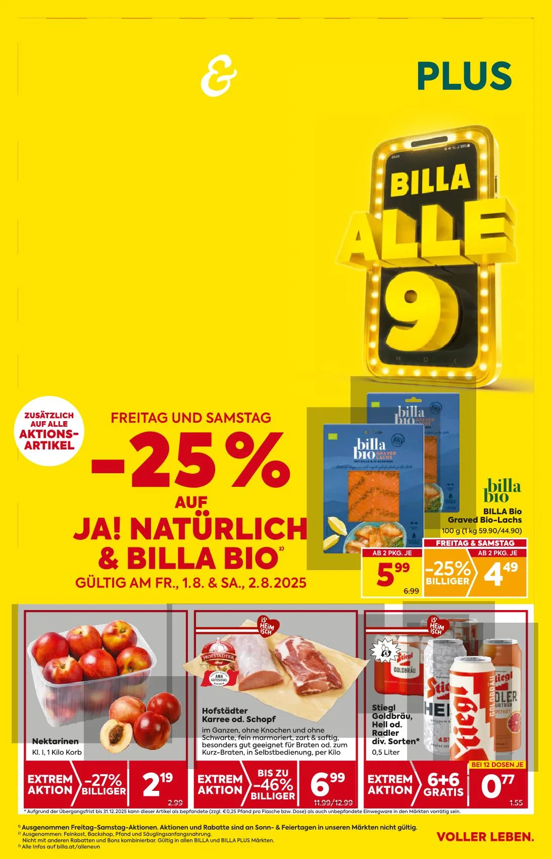 Billa akciós újság And billa plus 07.31–08.06