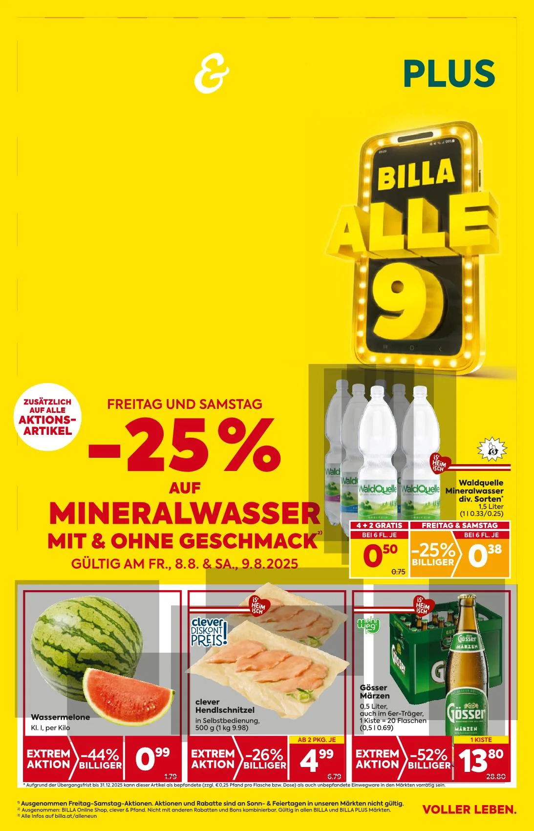 Billa akciós újság And billa plus 08.07–08.13