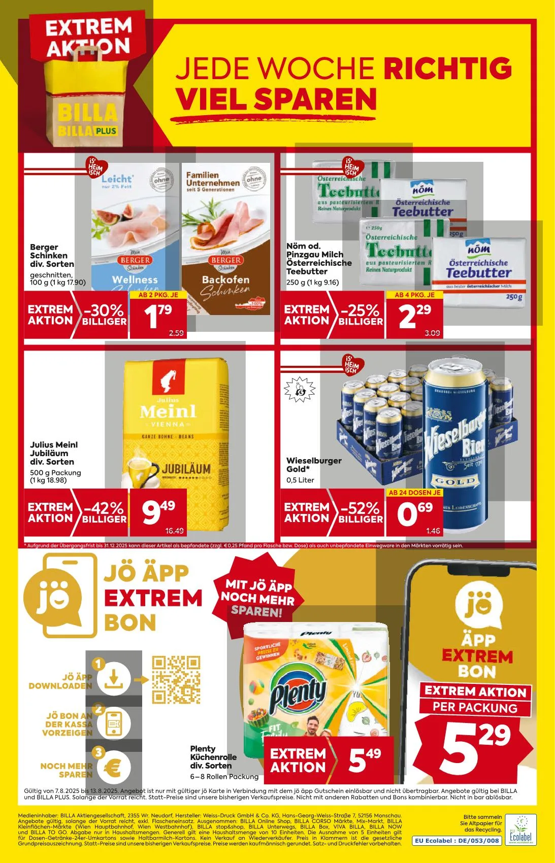 Billa akciós újság And billa plus 08.07–08.13 – 8. oldal