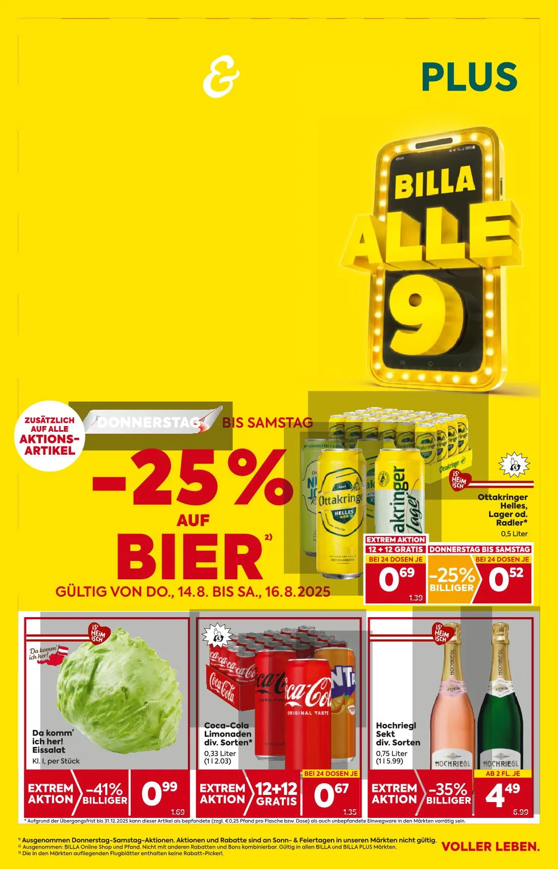 Billa akciós újság And billa plus 08.14–08.20