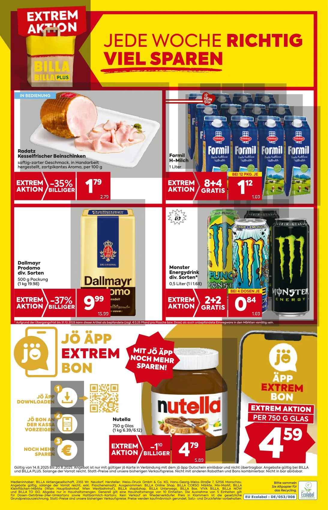 Billa akciós újság And billa plus 08.14–08.20 – 8. oldal