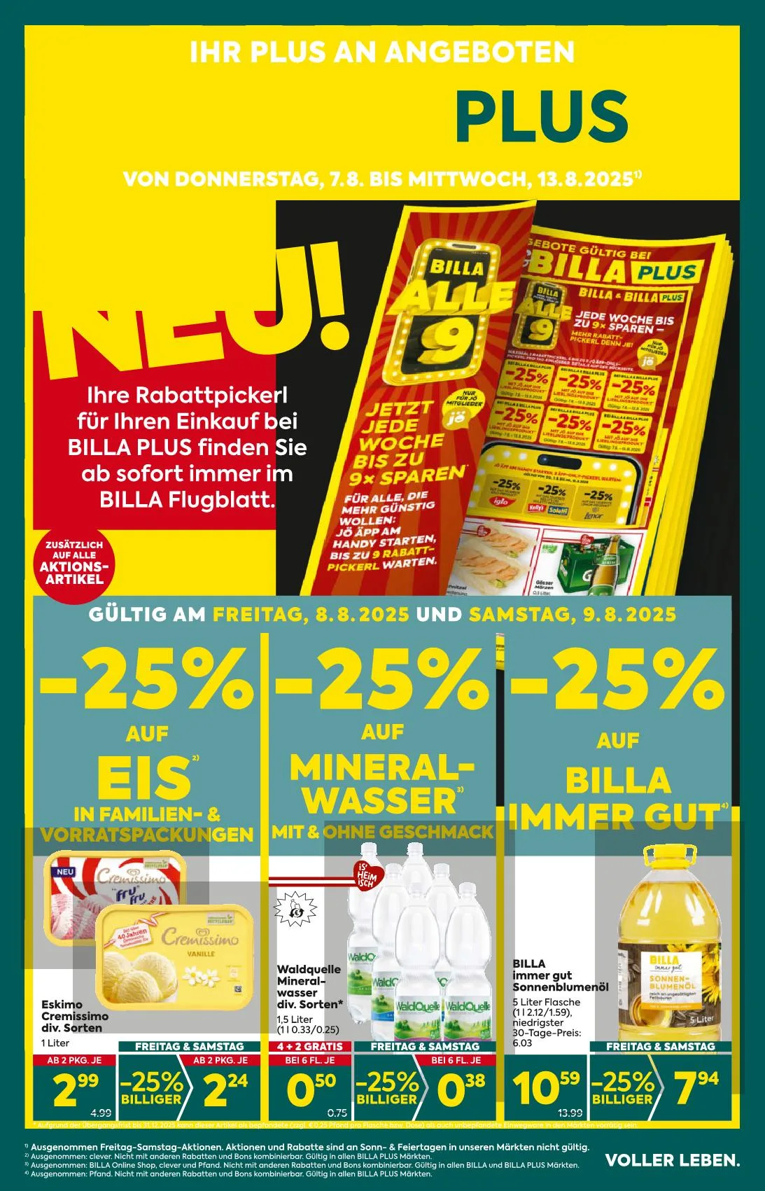 Billa akciós újság Plus 08.07–08.13