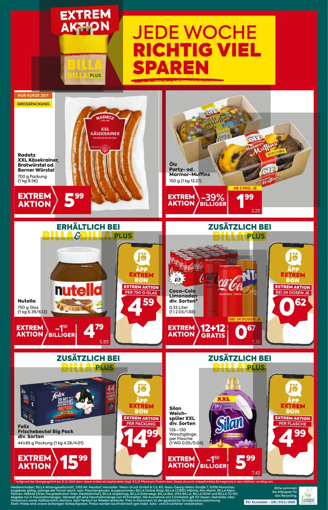 Billa akciós újság Plus 08.14–08.20 – 8. oldal