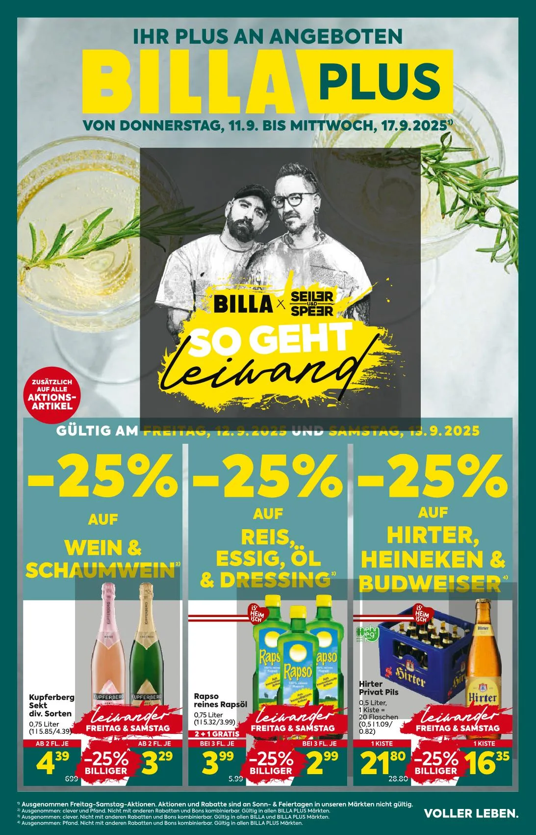 Billa akciós újság Plus 09.11–09.17