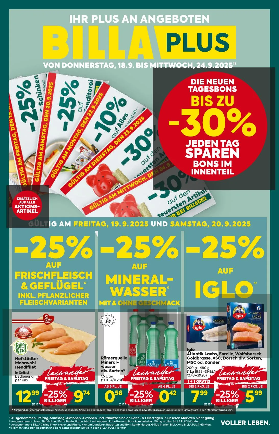 Billa akciós újság Plus 09.18–09.24