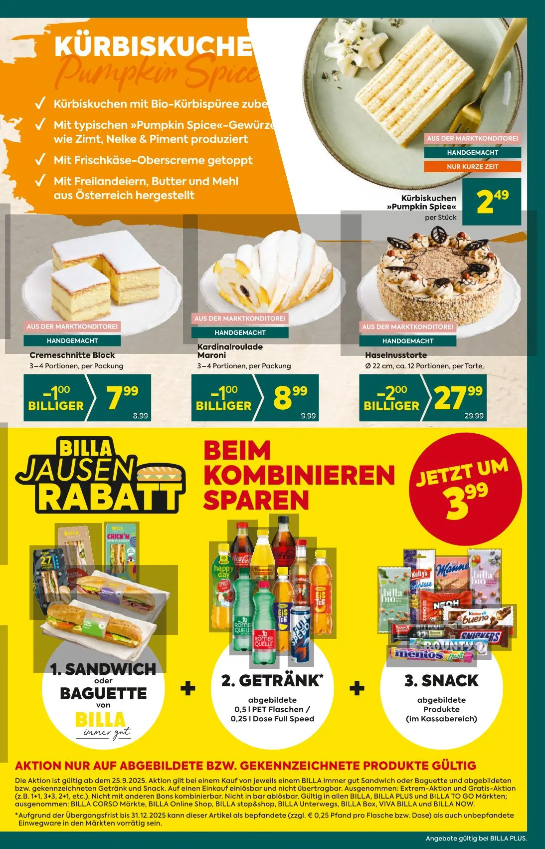 Billa akciós újság Plus 09.25–10.01 – 3. oldal