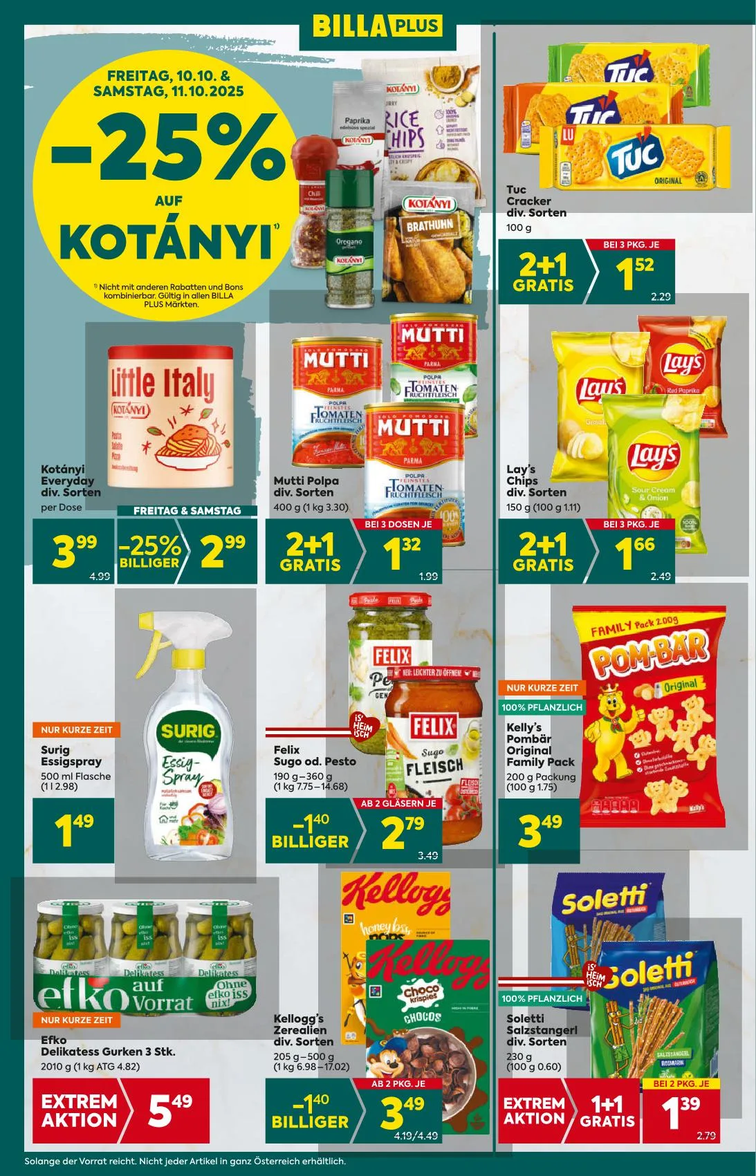 Billa akciós újság Plus 10.09–10.15 – 4. oldal
