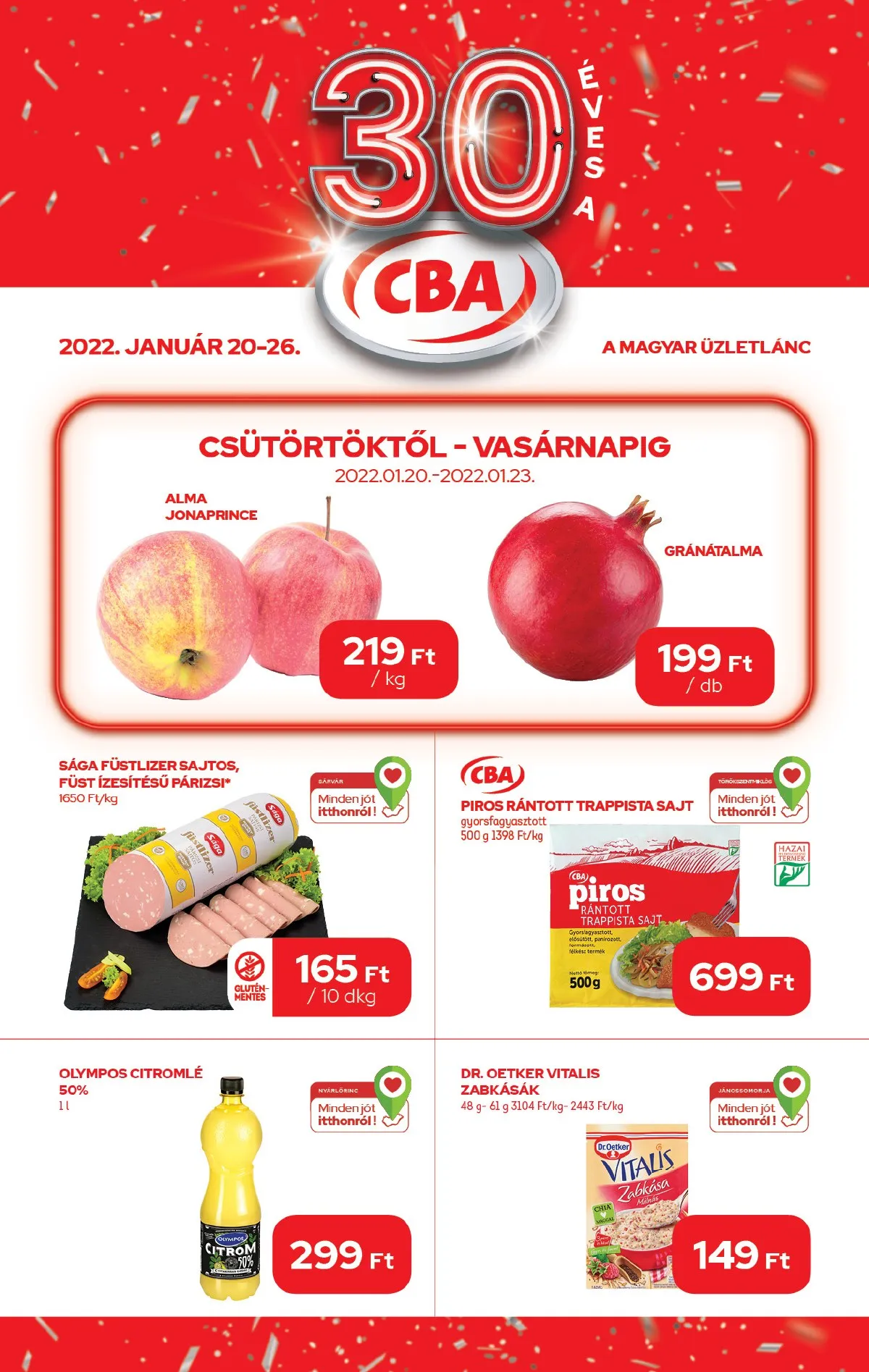CBA akciós újság 01.20–01.20