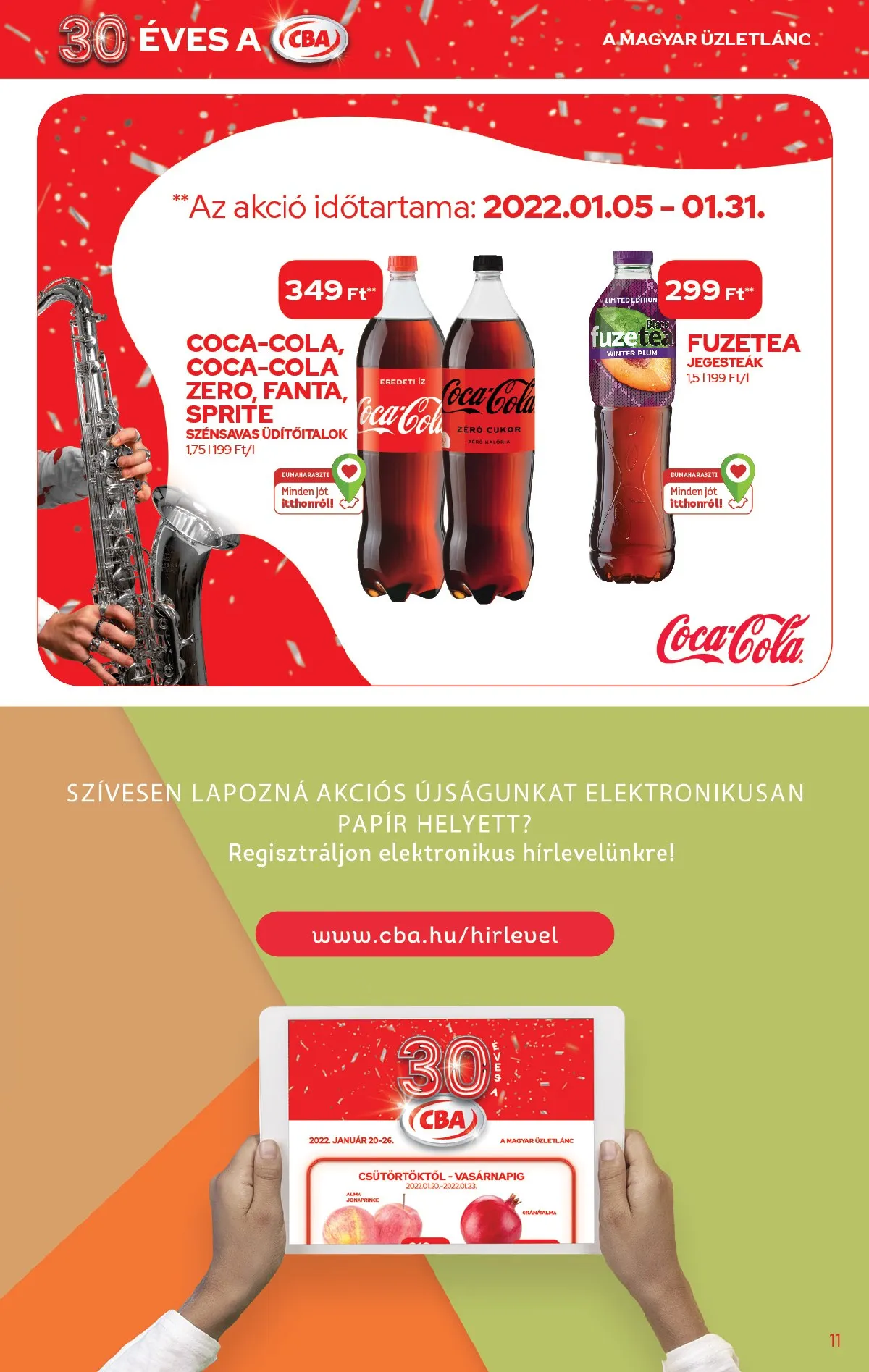 CBA akciós újság 01.20–01.20 – 11. oldal