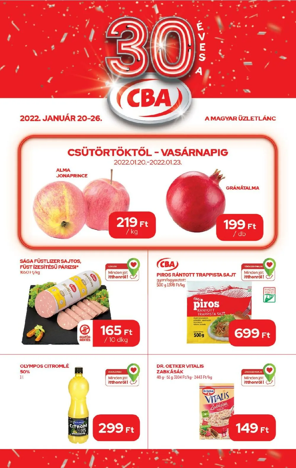 CBA akciós újság 01.20–01.26