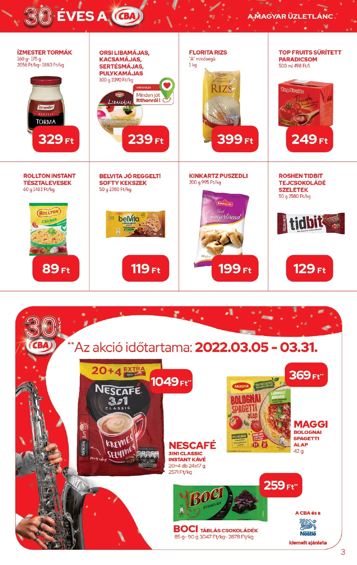 CBA akciós újság 03.10–03.16 – 3. oldal