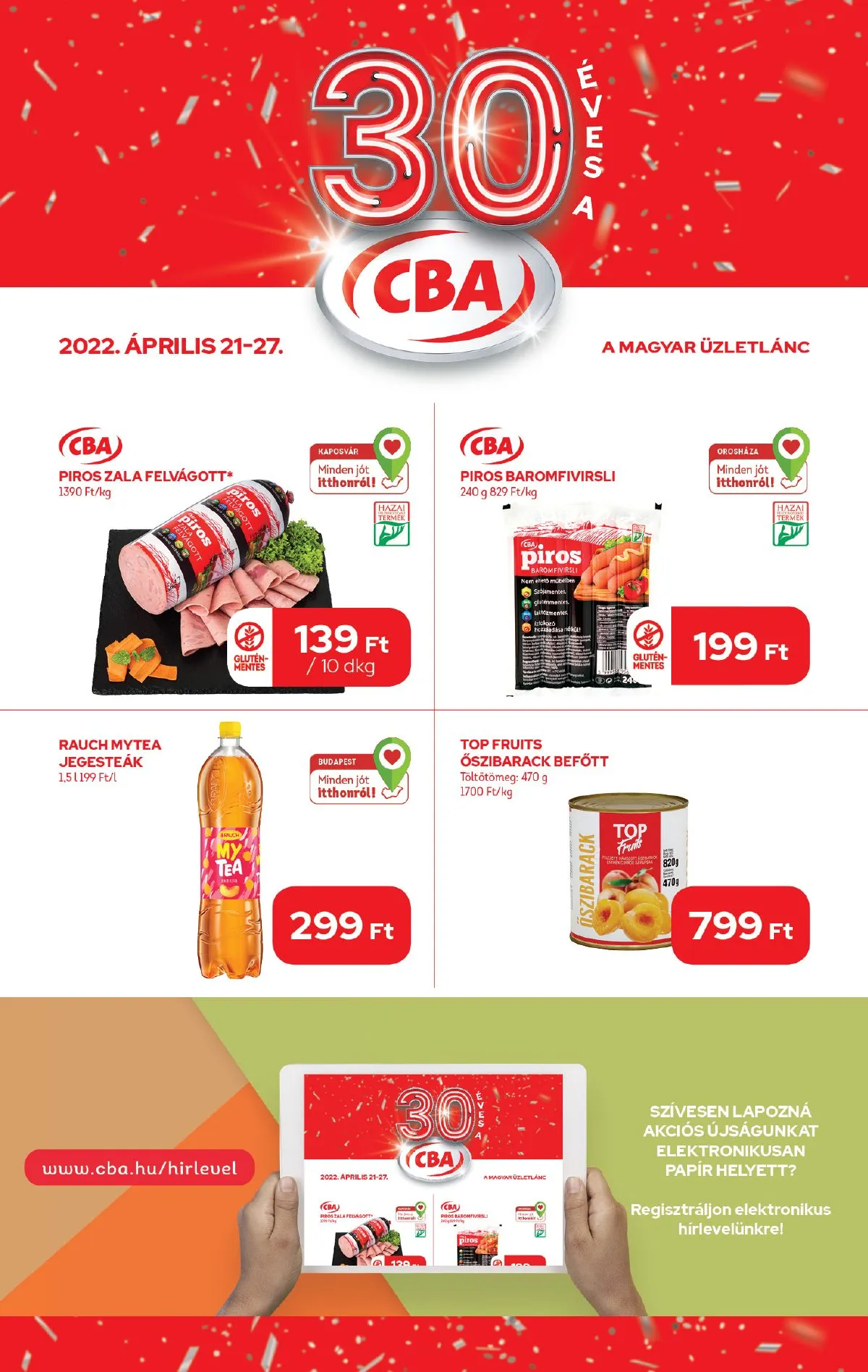 CBA akciós újság 04.21–04.27