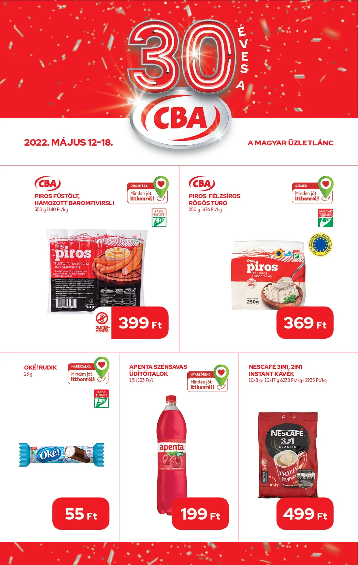CBA akciós újság 05.12–05.18
