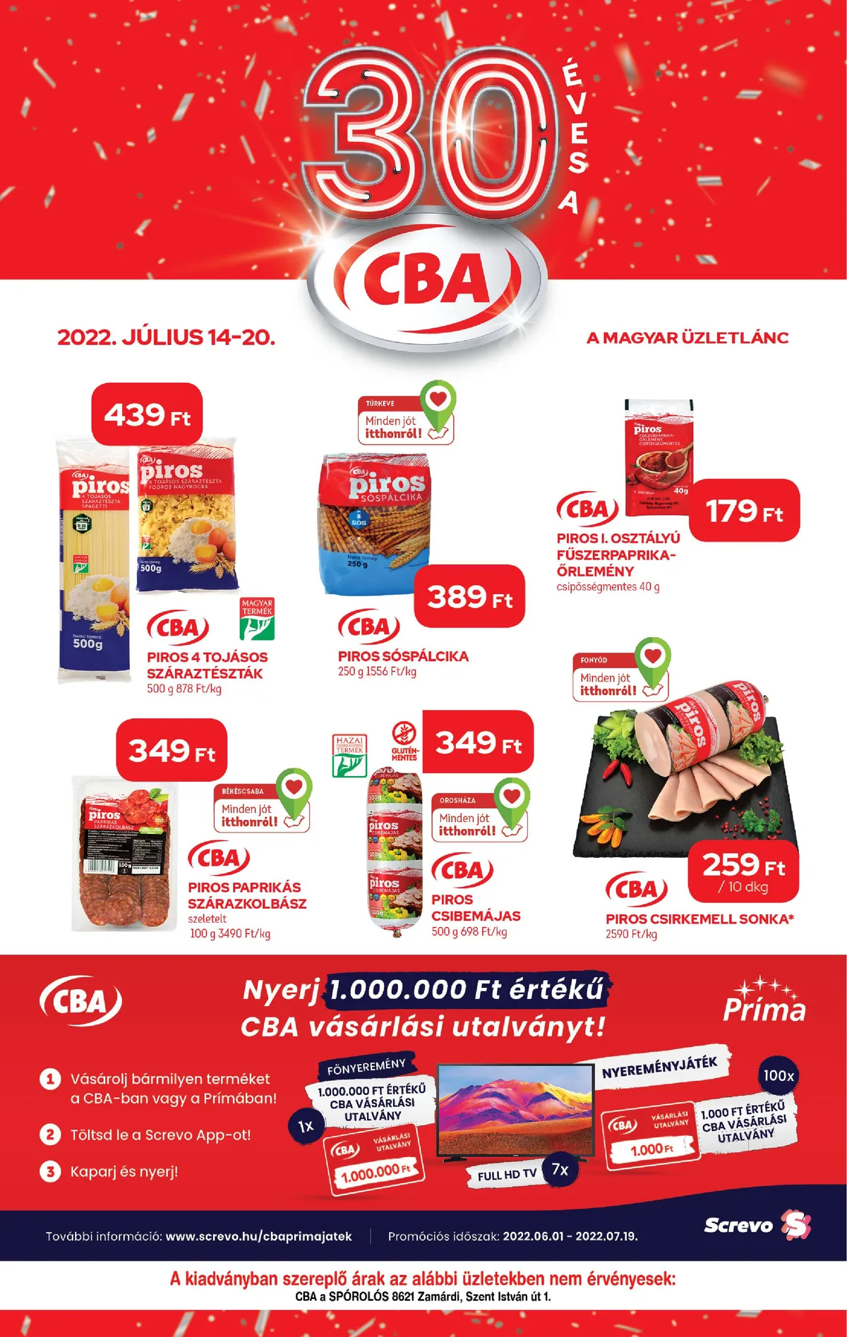 CBA akciós újság 07.14–07.20