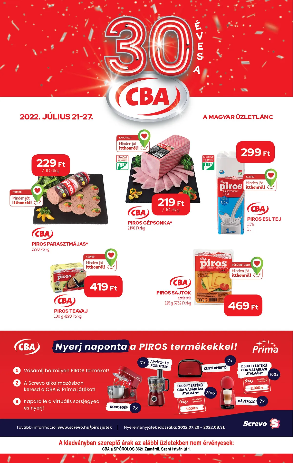 CBA akciós újság 07.21–07.27