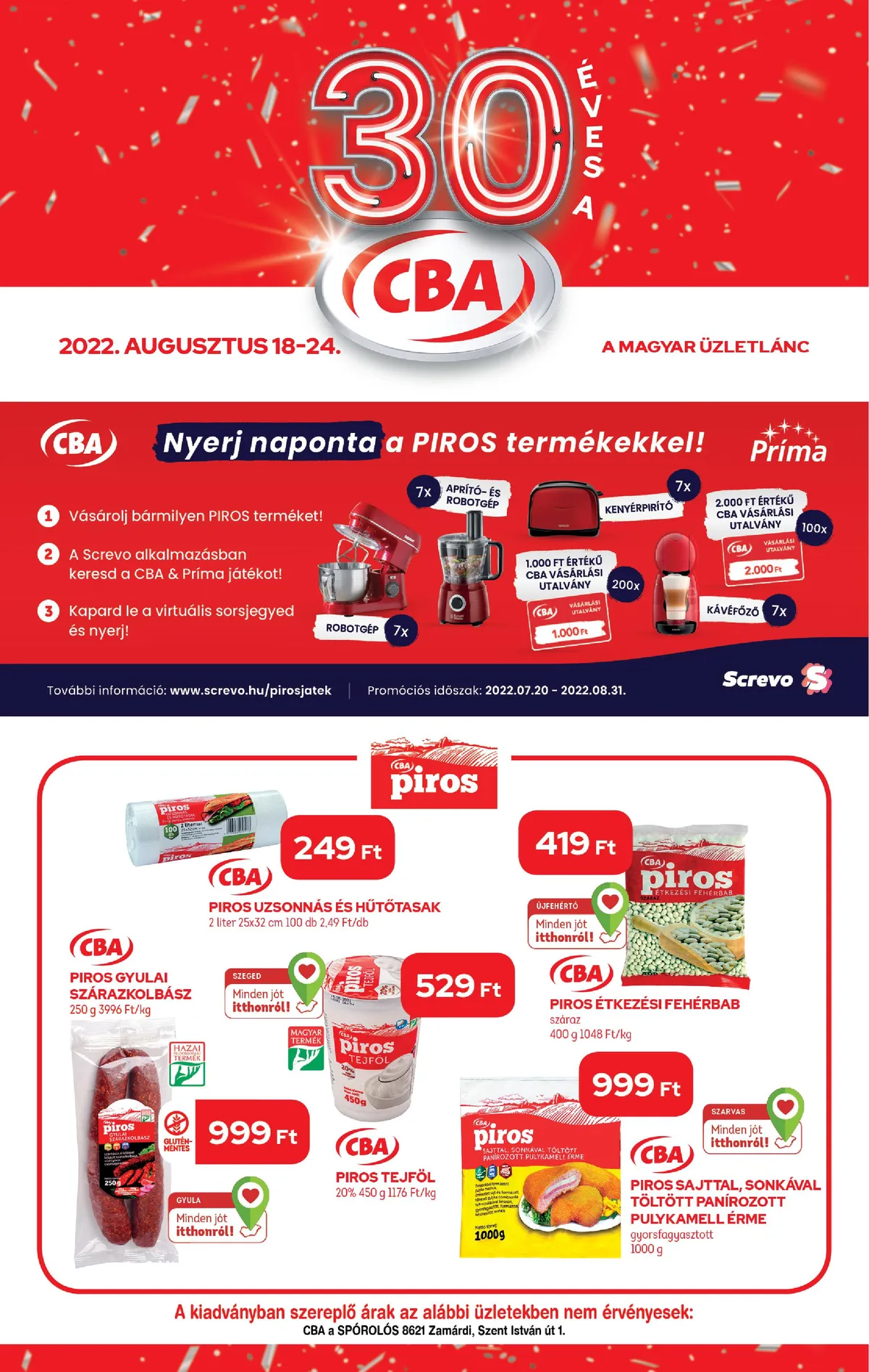 CBA akciós újság 08.18–08.24